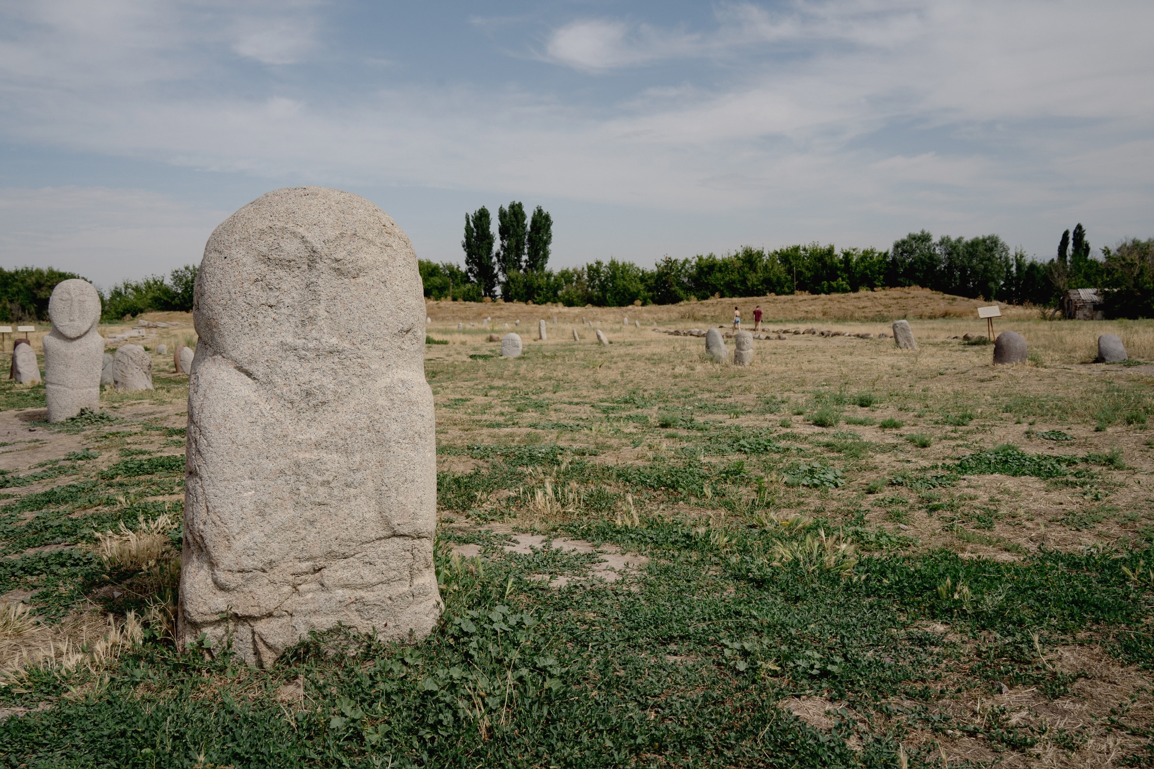 Balbal stone figures at the Burana site