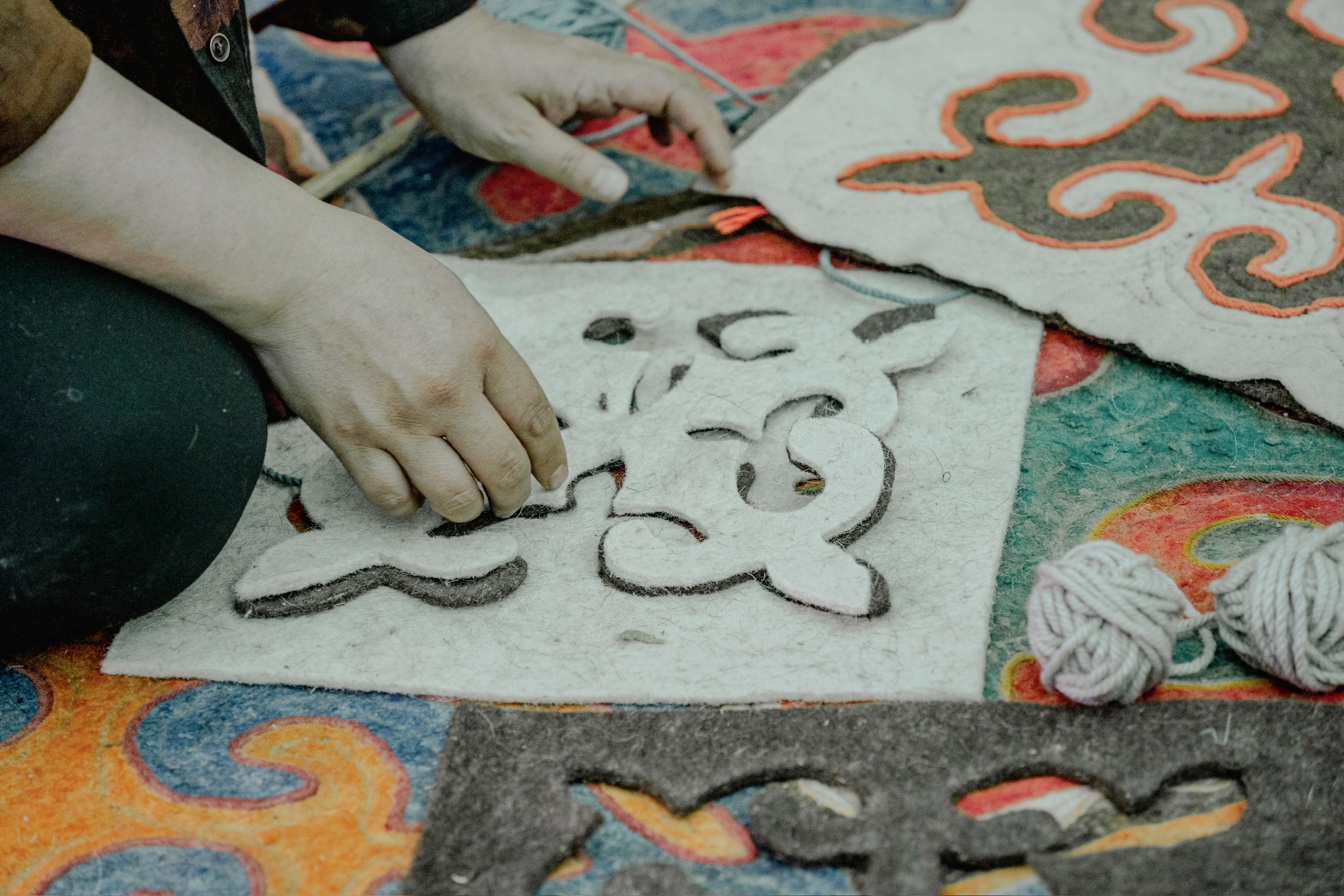 Shyrdak-Filzhandwerk